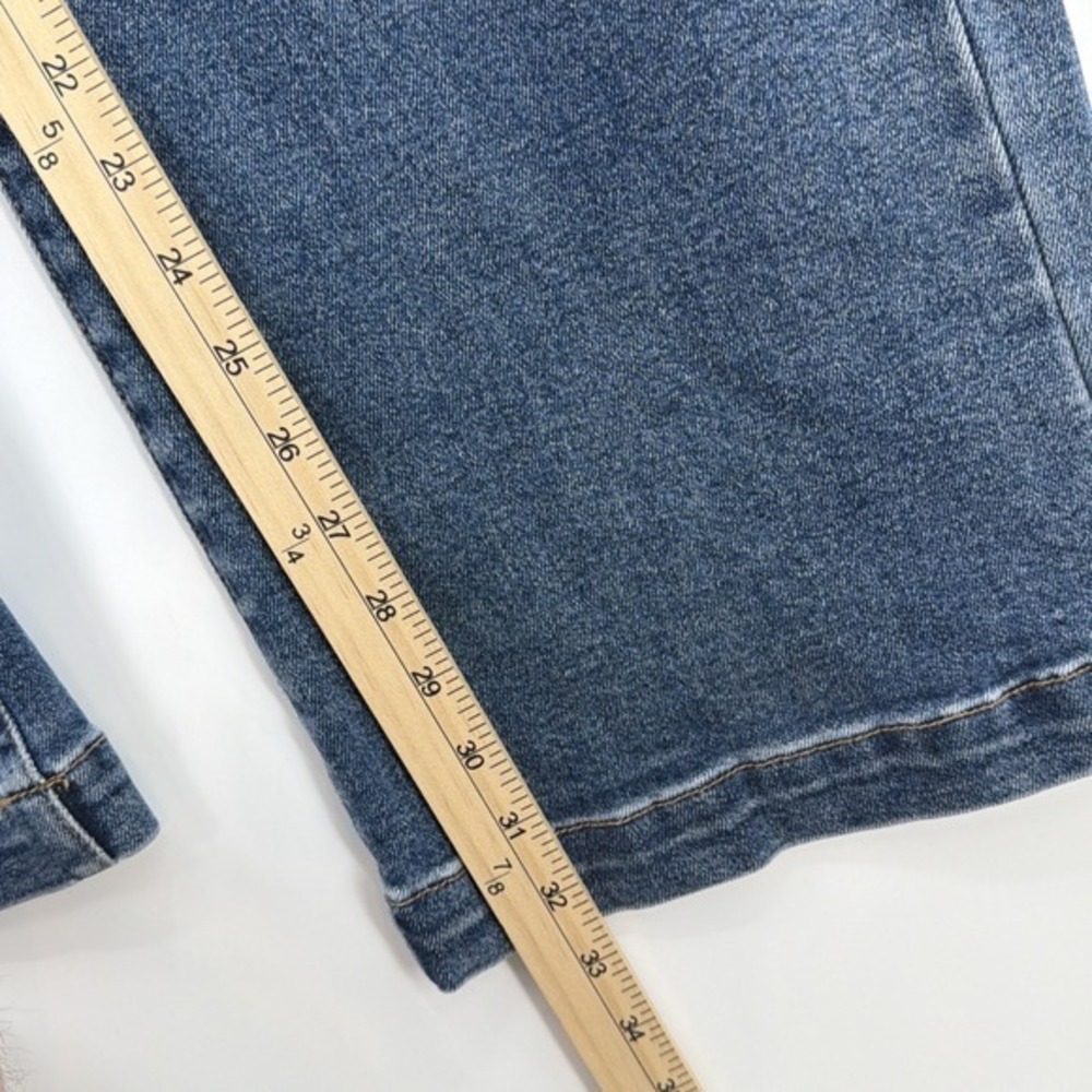 Freckled Poppy x Risen Jeans Bows Wide Leg Size 3 28x32 High Rise Tummy Control - Picture 12 of 16